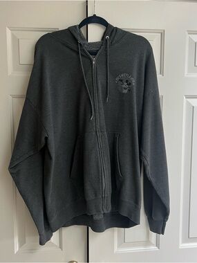 Disneyland Charcoal Zip-Up Hoodie